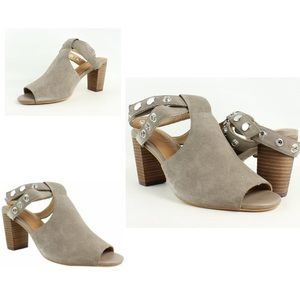 Corso Como Vlade Suede Block Heels Ankle Sandals